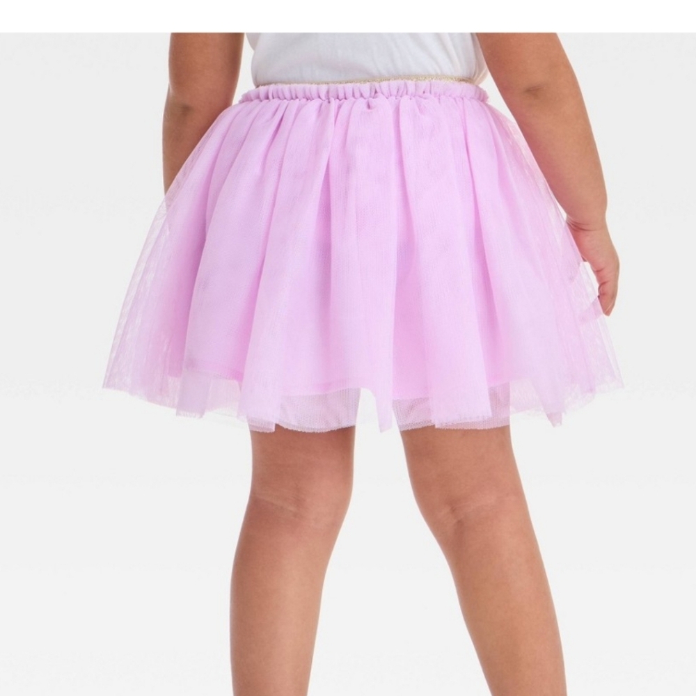 Cat & Jack Toddler Girls Lilac Tulle Skirt Tutu Size 4 T - Picture 2 of 6